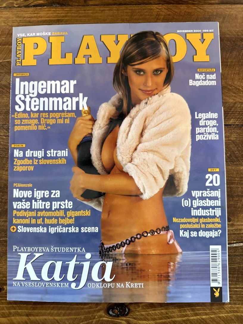 PLAYBOY SLOVENIA magazine side cover  November 2004