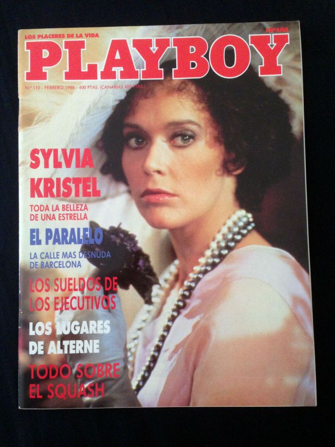 PLAYBOY (SP) magazine side cover Issue 110  February 1988