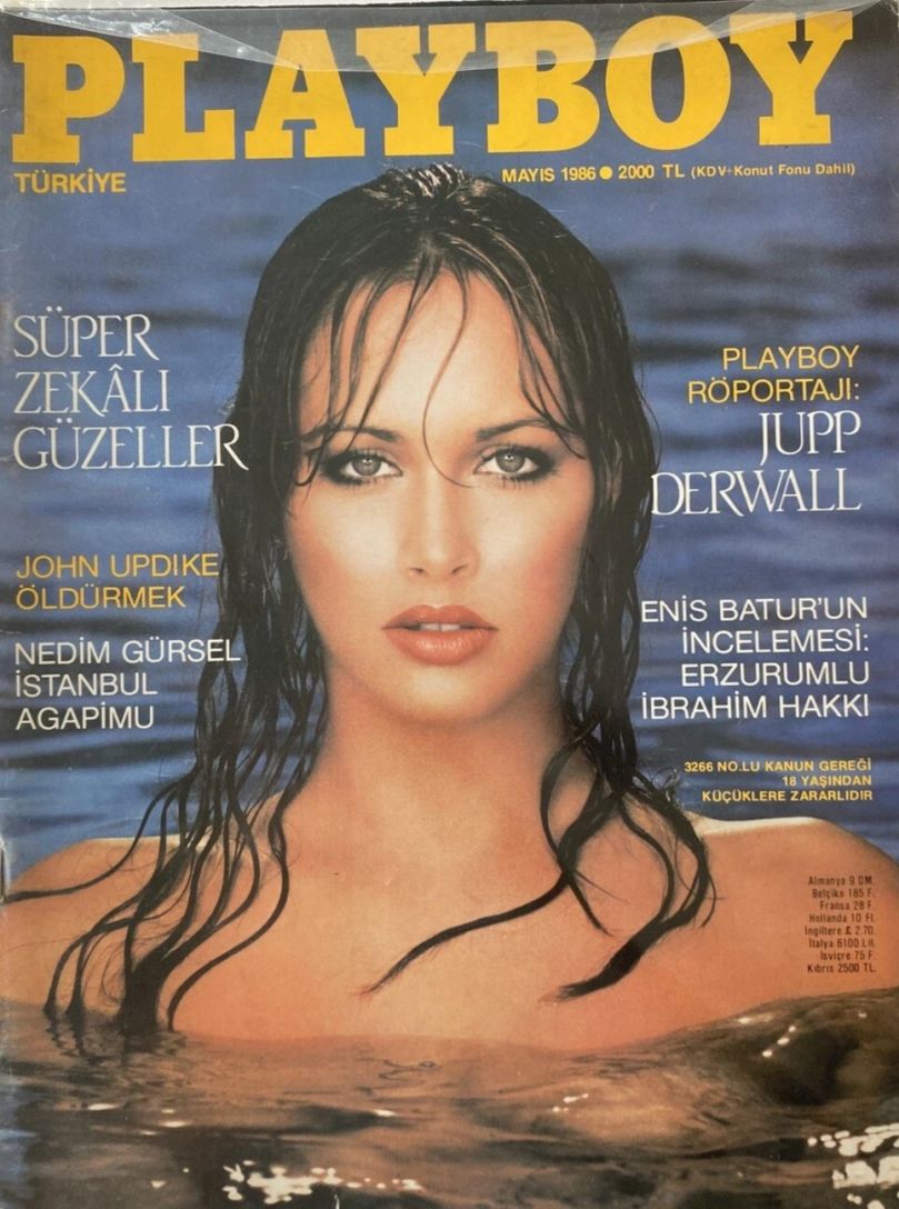 PLAYBOY (TU) magazine side cover  May 1986