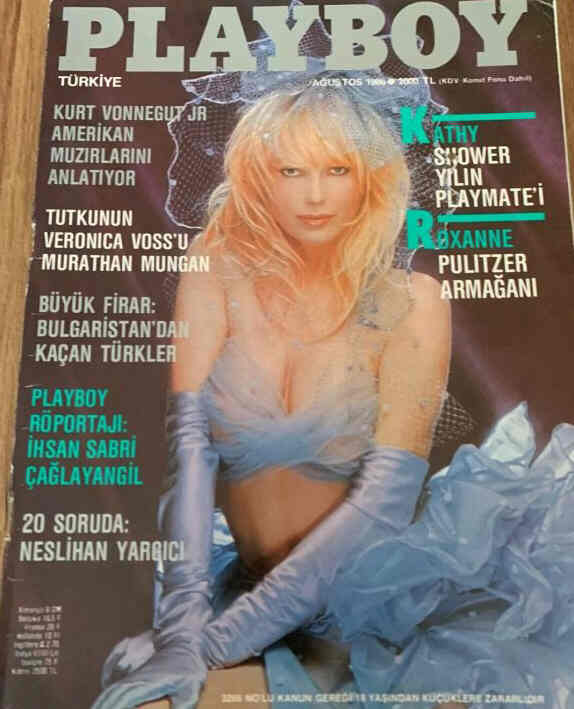 PLAYBOY (TU) magazine side cover  August 1986