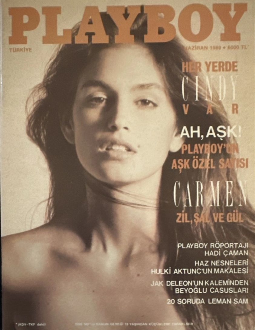 PLAYBOY (TU) magazine side cover  June 1989