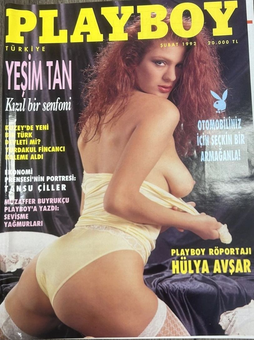 PLAYBOY (TU) magazine side cover  February 1992