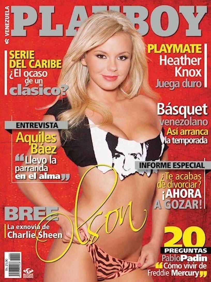 PLAYBOY VENEZUELA magazine side cover  February 2012