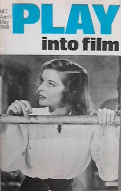 PLAY INTO FILM magazine side cover  April/May 1966