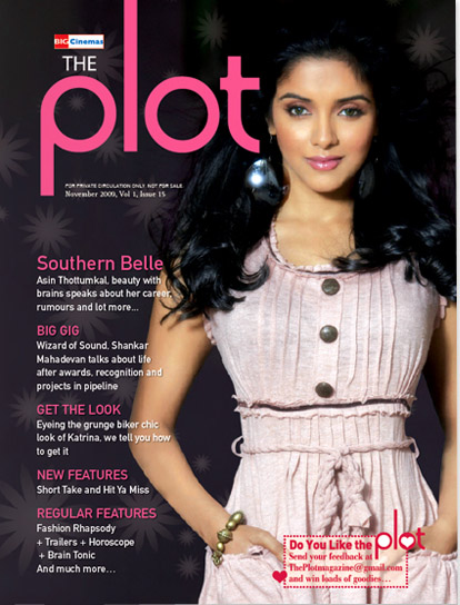 PLOT magazine side cover November 2009