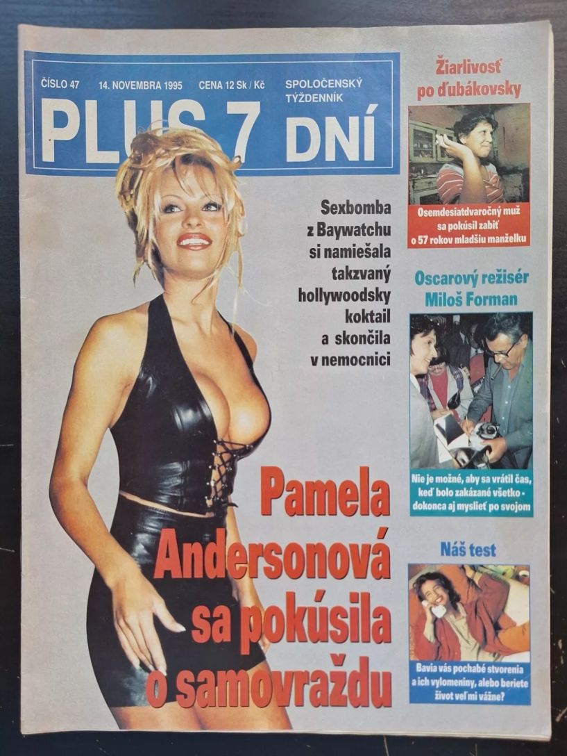 PLUS SEVEN DNI magazine side cover 14 November 1995