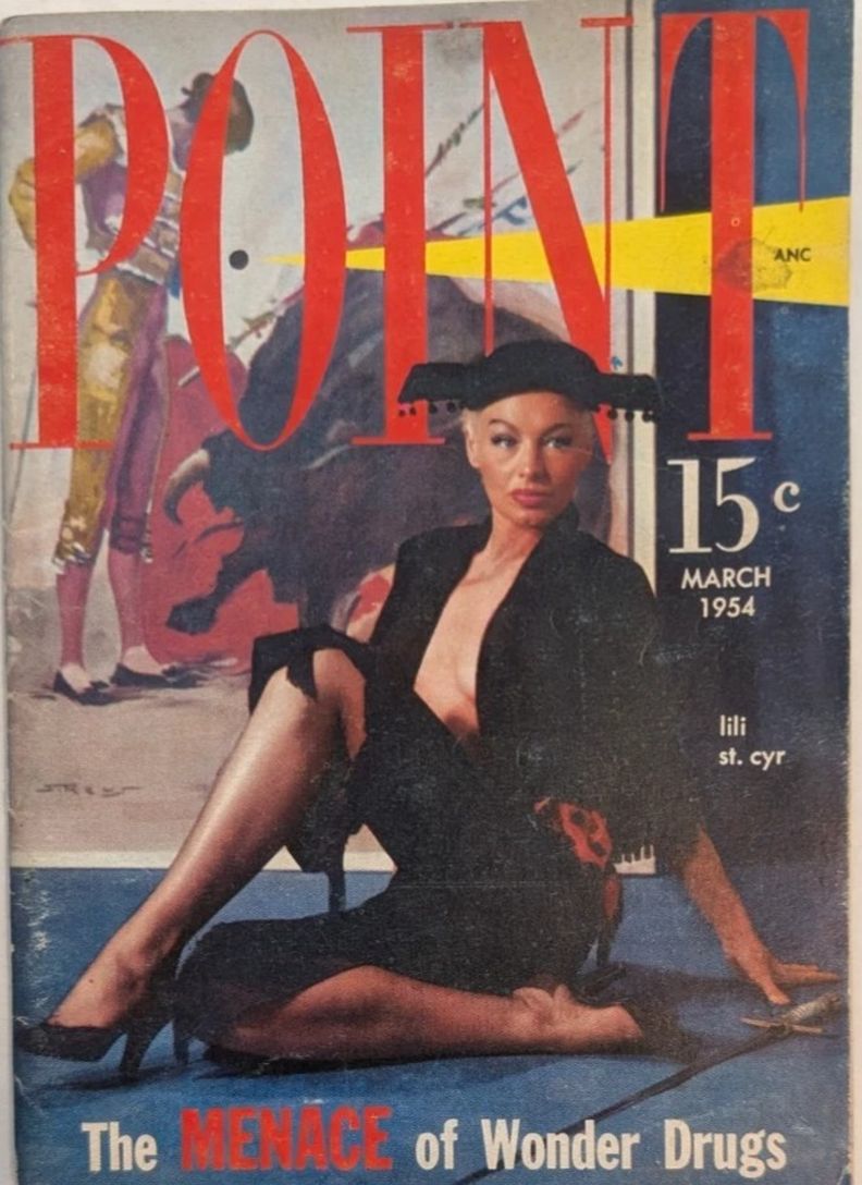 POINT magazine side cover  March 1954