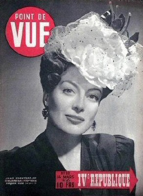 POINT DE VUE magazine side cover Issue 52 14 March 1946