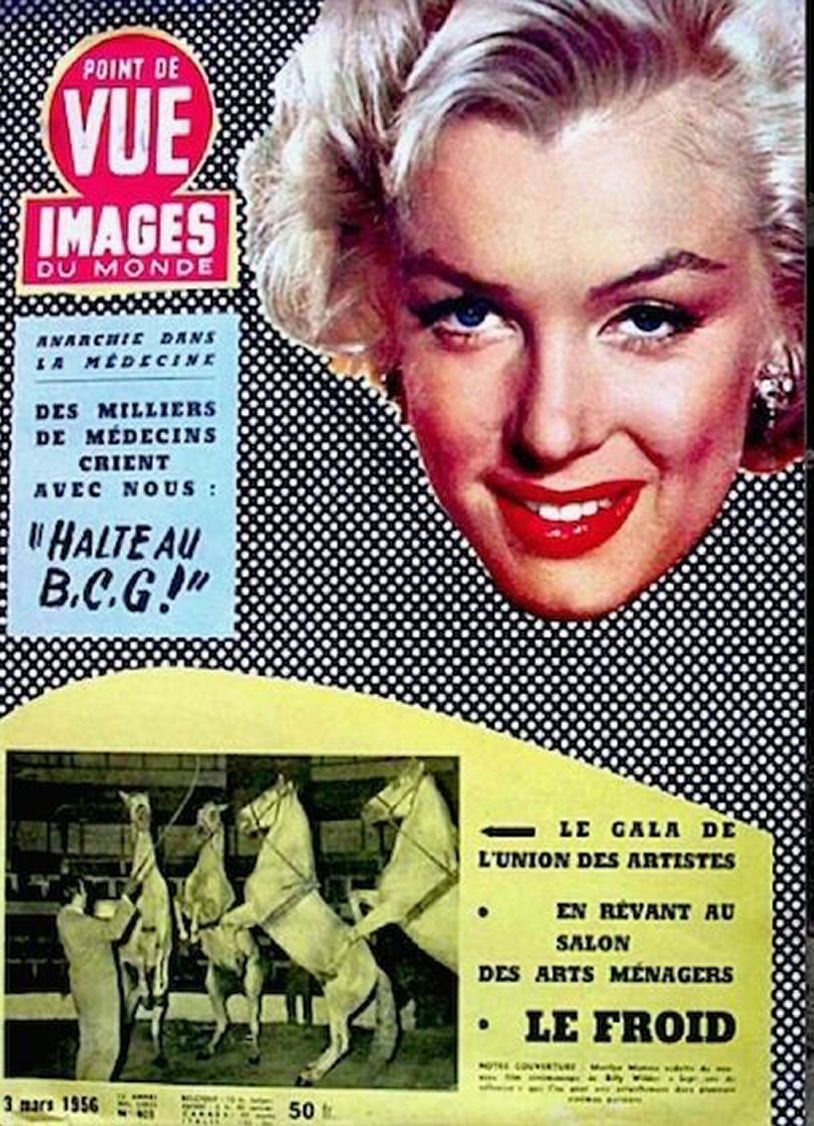 POINT DE VUE magazine side cover Issue 403 3 March 1956