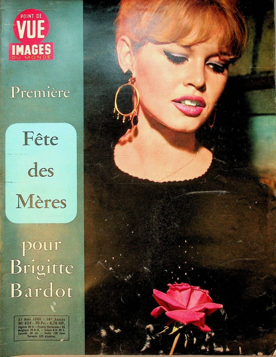 POINT DE VUE magazine side cover Issue 624  May 1960