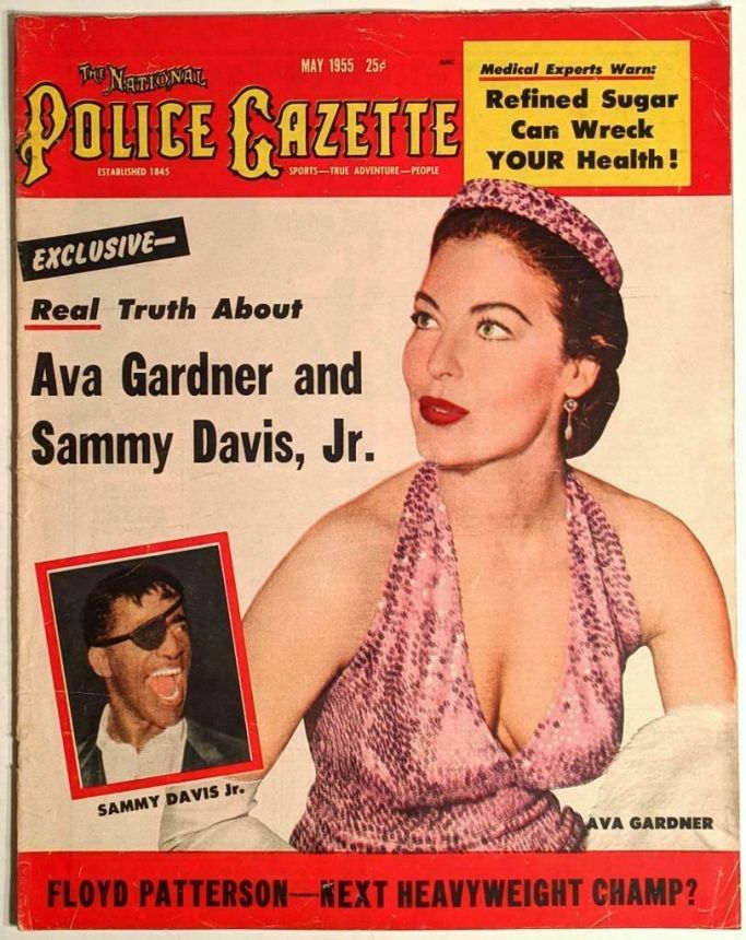 NATIONAL POLICE GAZETTE magazine side cover  May 1955