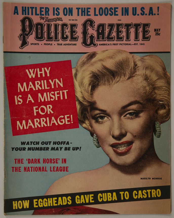 NATIONAL POLICE GAZETTE magazine side cover  May 1961