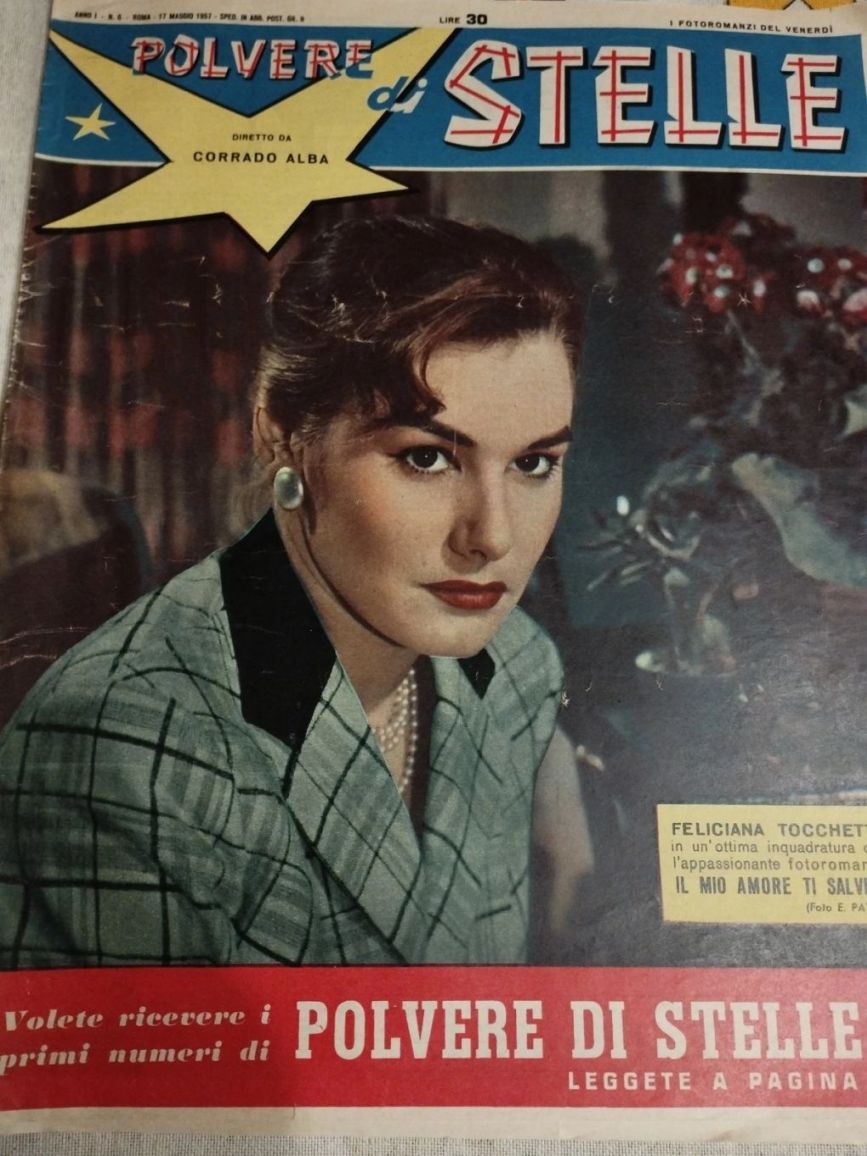POLVERE DI STELLE magazine side cover Issue 8 17 May 1957
