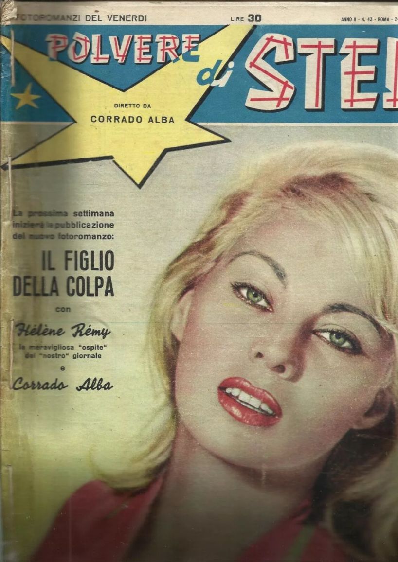 POLVERE DI STELLE magazine side cover Issue 43 24 October 1958