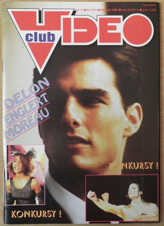 VIDEO CLUB (PL) magazine side cover  April 1993