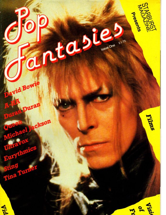 POP FANTASIES magazine side cover Issue 1  1986