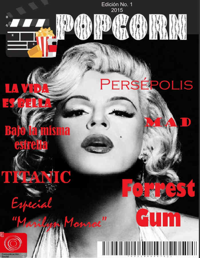 POPCORN (Spain) magazine side cover Issue 1  2015