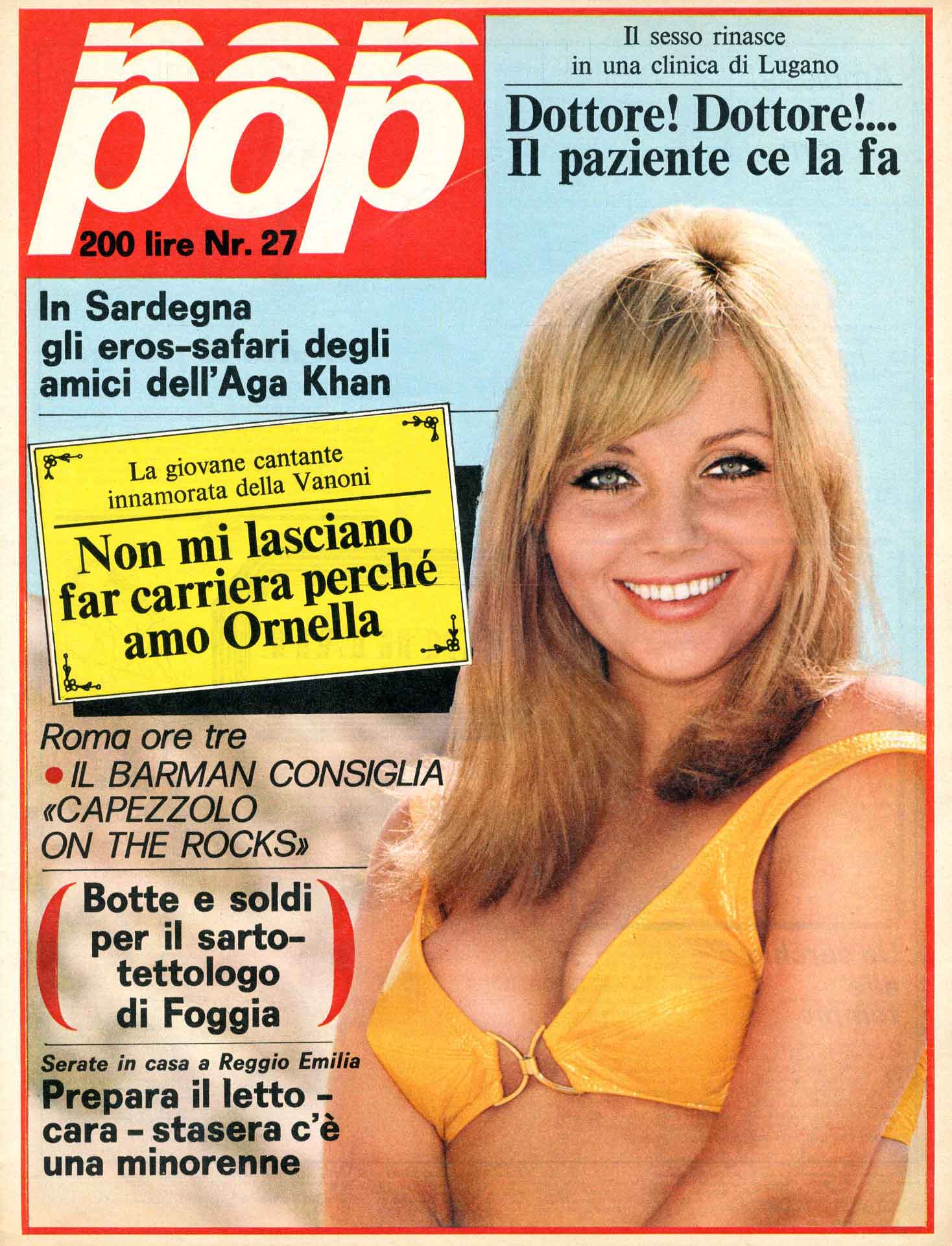 POP magazine side cover Issue 27   1971
