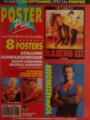 POSTER PLUS magazine side cover Issue 6 June/July 1987
