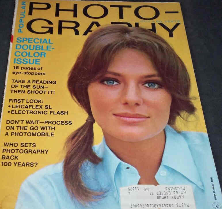 POPULAR PHOTOGRAPHY magazine side cover  July 1968