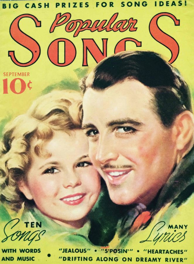 POPULAR SONGS magazine side cover September 1935