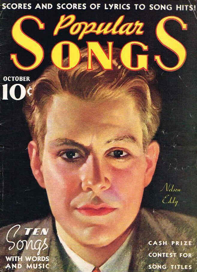 POPULAR SONGS magazine side cover October 1935
