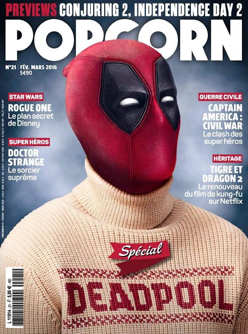 POPCORN (Spain) magazine side cover Issue 21 February/March 2016