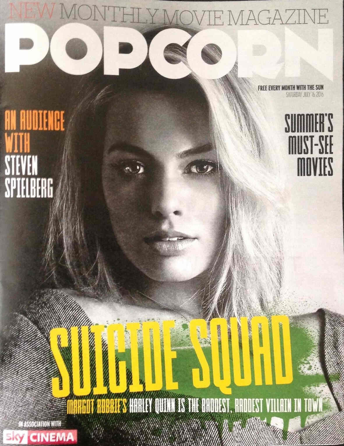POPCORN (UK) magazine side cover 16 July 2016