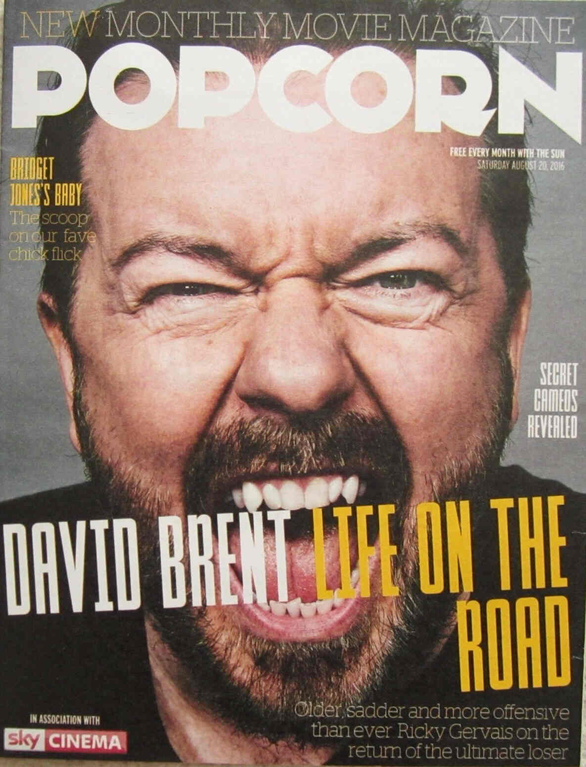 POPCORN (UK) magazine side cover 20 August 2016
