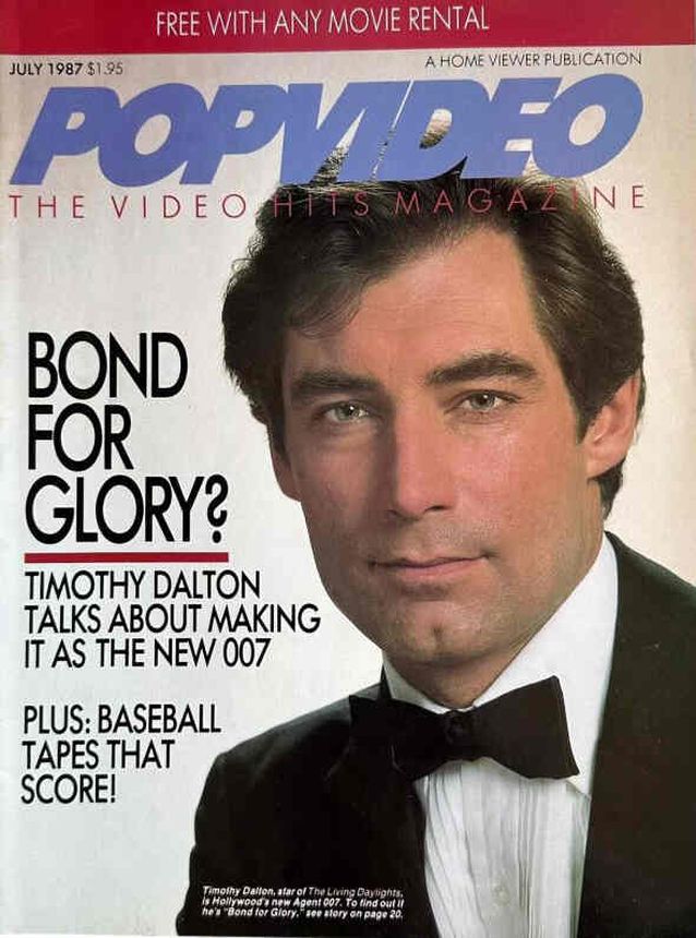 POPVIDEO magazine side cover  July 1987