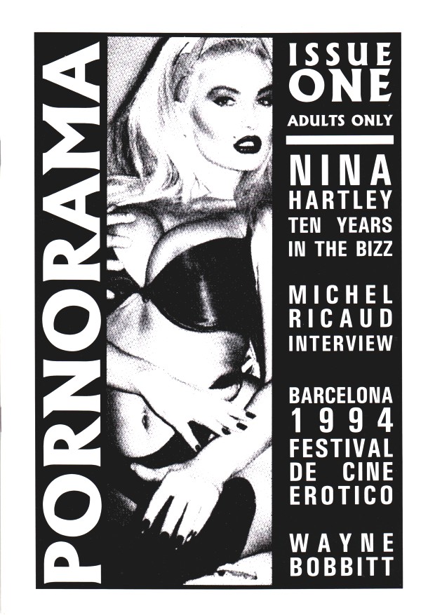 PORNORAMA magazine side cover Issue 1  1994