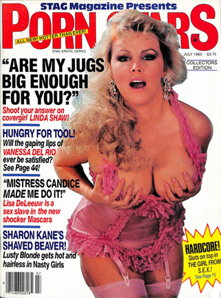 PORN STARS magazine side cover  Vol 4 No  5  July 1983