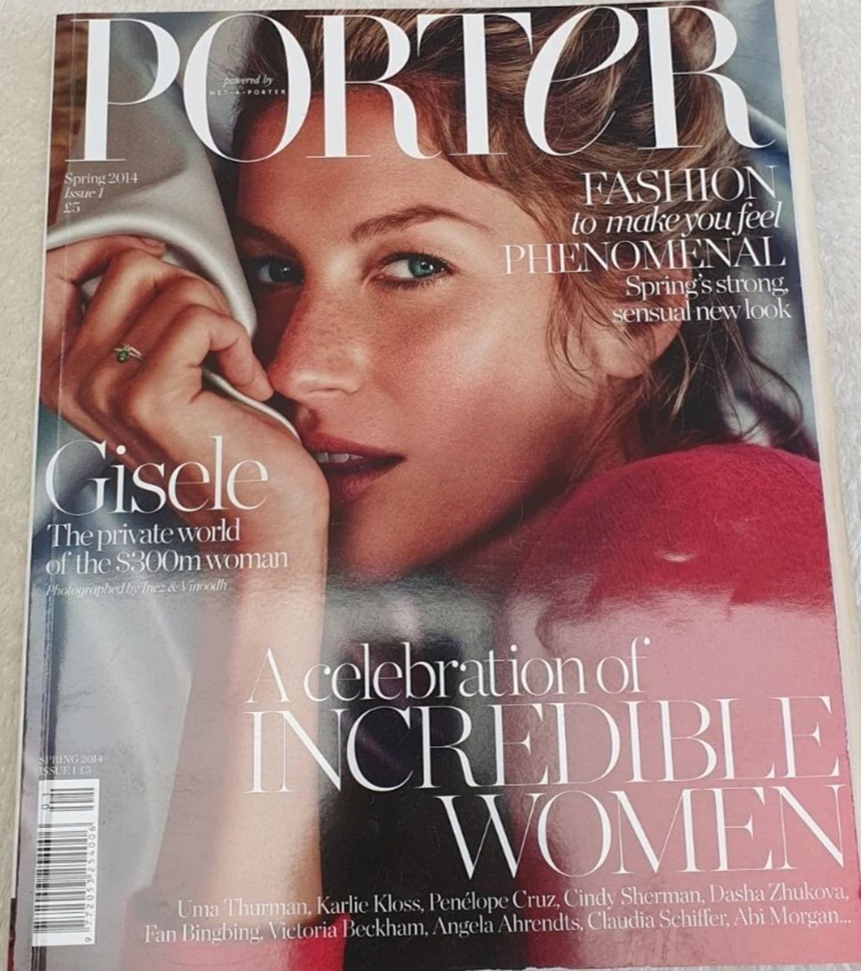 PORTER magazine side cover Issue 1 Spring 2014