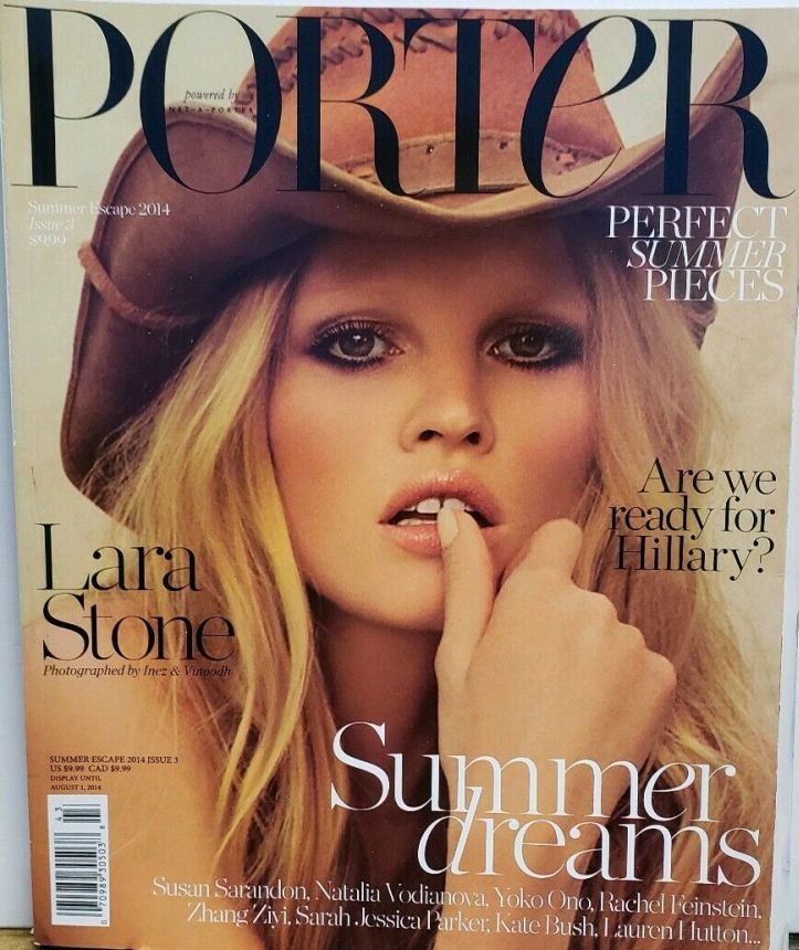 PORTER magazine side cover Issue 3 Summer 2014