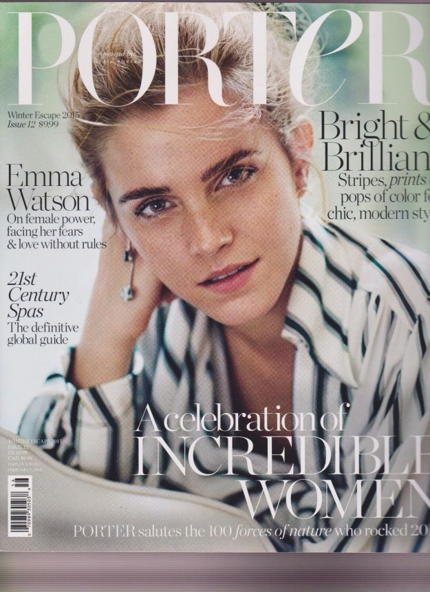 PORTER magazine side cover Issue 12 Winter 2015
