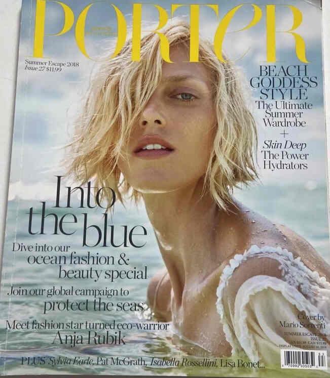 PORTER magazine side cover Issue 27 Summer 2018