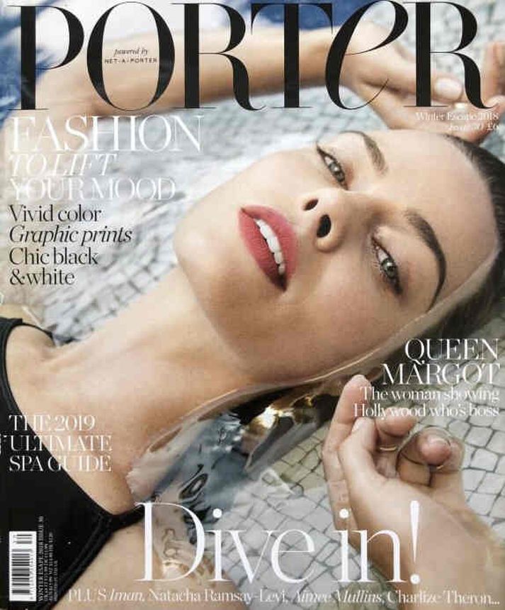 PORTER magazine side cover Issue 30 Winter 2018