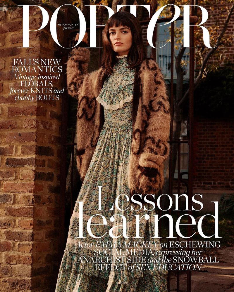 PORTER magazine side cover  October 2020