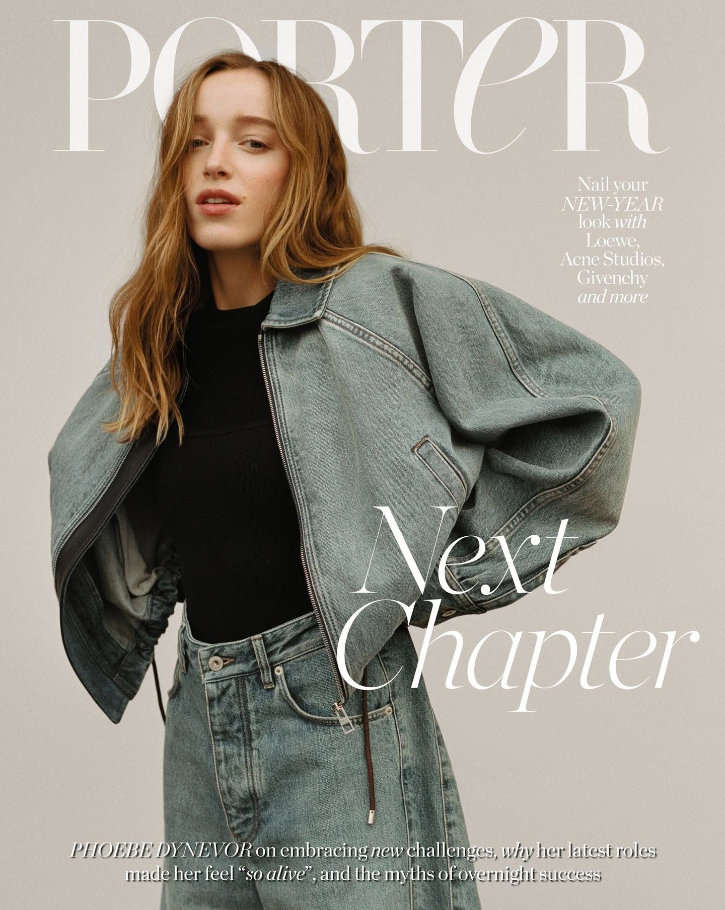 PORTER magazine side cover  January 2025