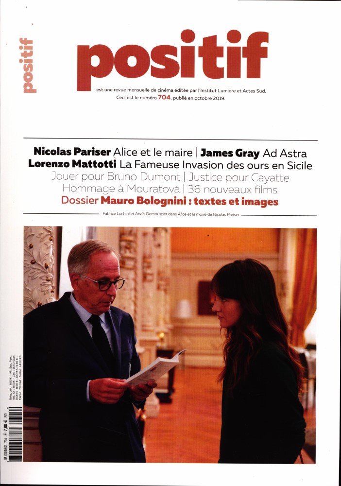 POSITIF magazine side cover Issue 704  October 2019