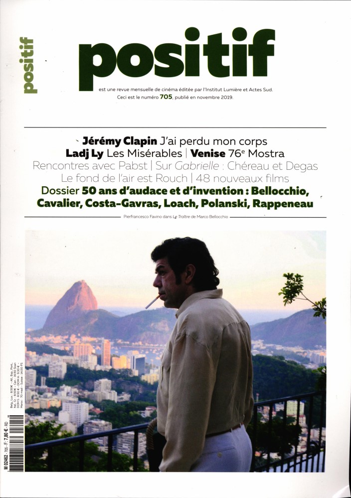 POSITIF magazine side cover Issue 705  November 2019