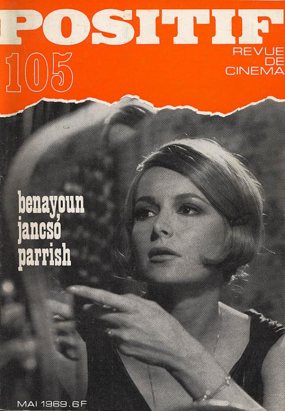 POSITIF magazine side cover Issue 105  1969