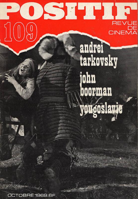POSITIF magazine side cover Issue 109  1969