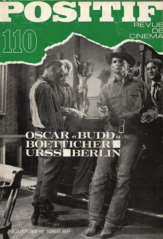POSITIF magazine side cover Issue 110  1969