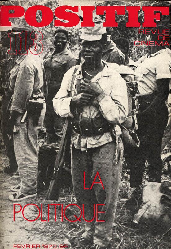POSITIF magazine side cover Issue 113  1970
