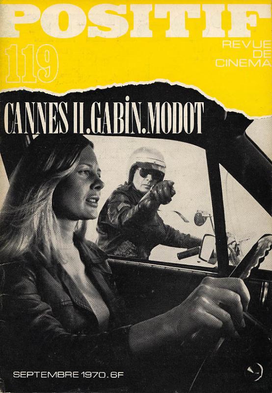 POSITIF magazine side cover Issue 119  1970
