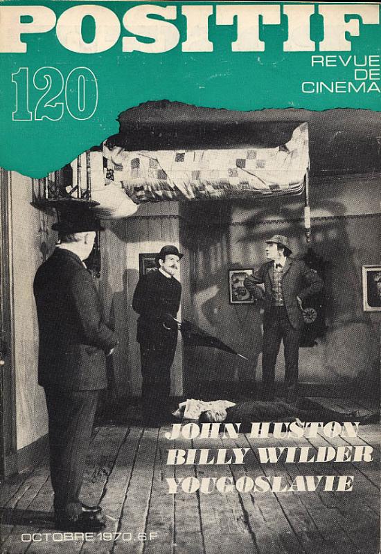 POSITIF magazine side cover Issue 120  1970