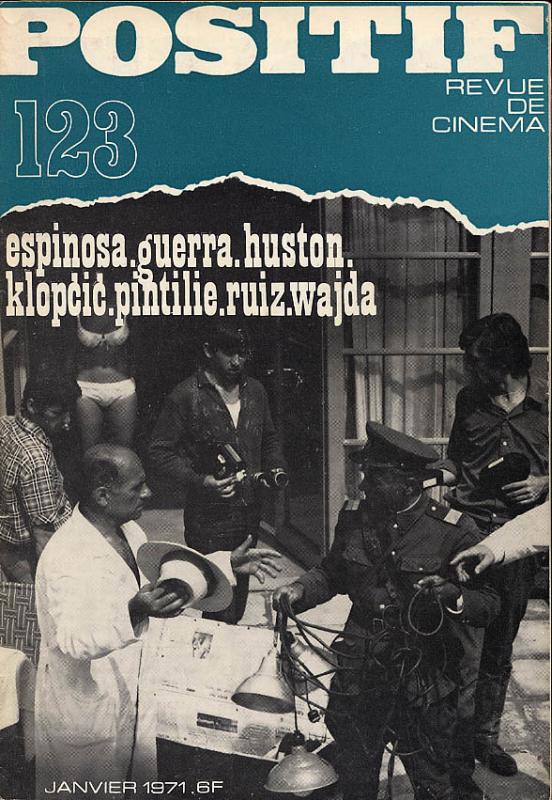 POSITIF magazine side cover Issue 123  1971