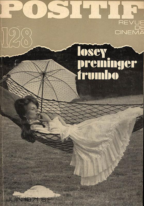 POSITIF magazine side cover Issue 128  1971