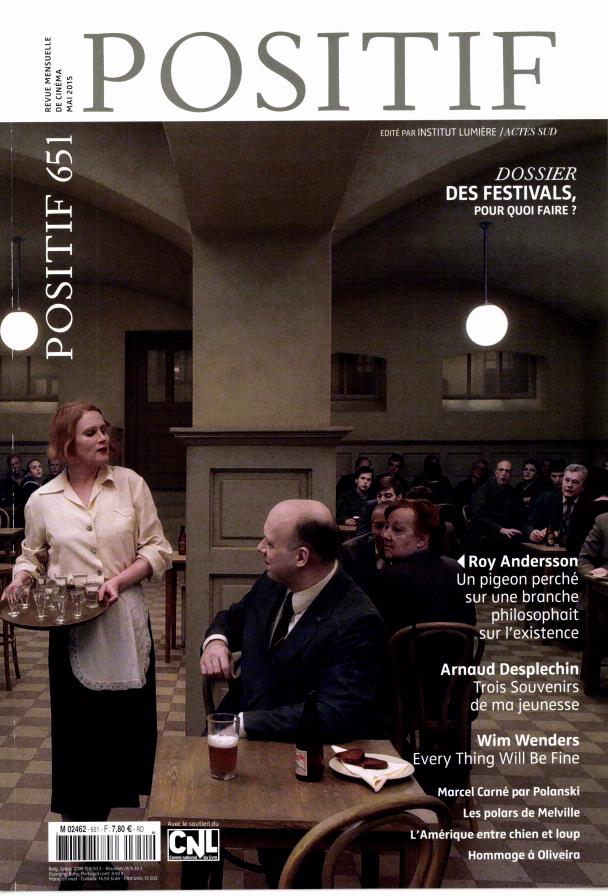 POSITIF magazine side cover Issue 651 May 2015